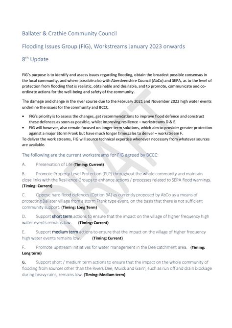 ballater and crathie community|Ballater and Crathie Community Action Plan.